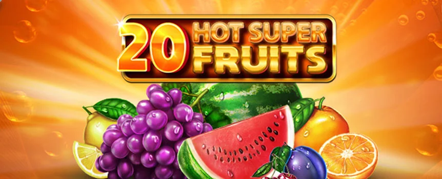 Play 20 Hot Super Fruits at Slots.lv and enjoy Expanding Wilds, Respins, and a Gamble feature for super tasty wins!