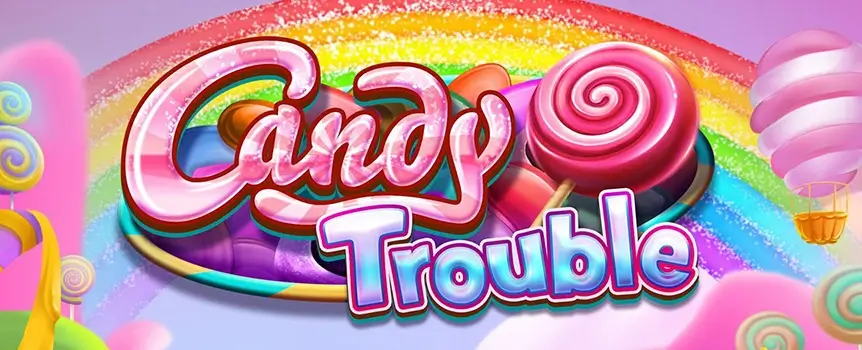 Dive into Candy Trouble at SlotsLV! With Scatter Pays, Candy Bombs, and cascading reels, this sweet adventure promises thrilling spins and big rewards.