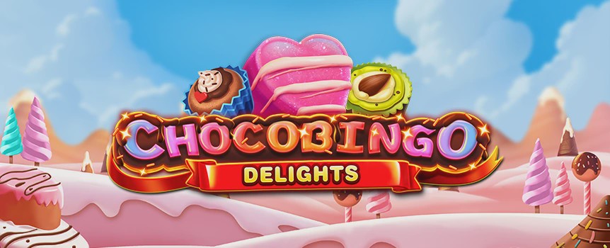 Chocobingo Delights takes you on a delicious adventure, with sugary sweets, Bingo mechanics, and Jackpot prizes that you are sure to love. 
