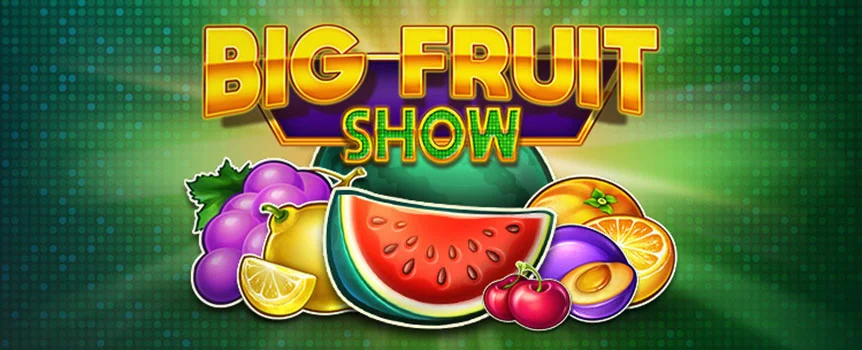 Take a shot at winning some truly gigantic prizes when you play the classically-inspired Big Fruit Show online slot game at Slots.lv. 