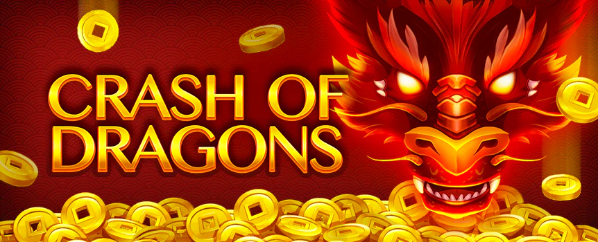 The crash game Crash of Dragons lets you test your mettle and collect as many gold coins as you dare before the dragon awakens and burns the winnings.