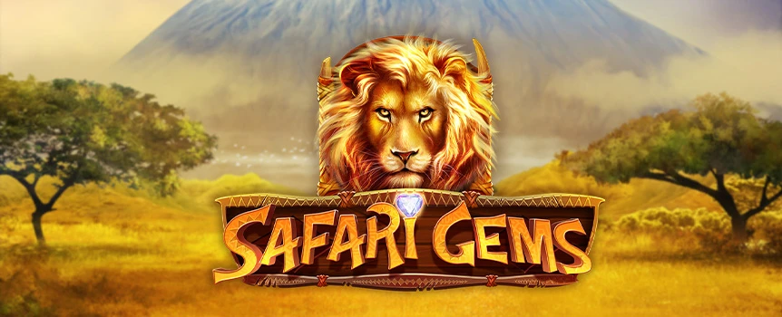 Outsmart the lions and steal their diamonds in Safari Gems. Play at Slots.lV and escape with the precious stones to hit the 5,293x your bet max win! 