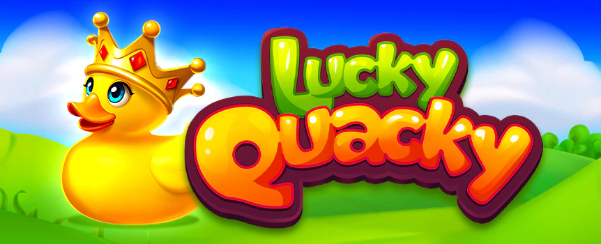 Go shopping for Christmas presents and see if you can land some truly amazing prizes when you play the Lucky Quaky online slot game at Slots.lv.