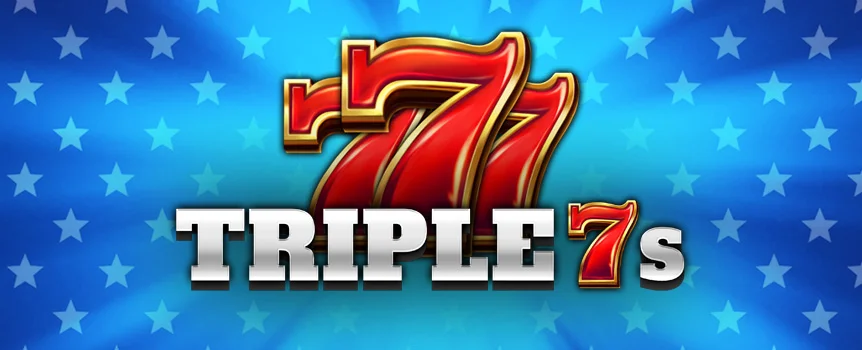 Triple 7s, the ultimate classic slot game with Wild Multipliers and Respins, is ready to take you back in time in style! Spin now for a chance at big rewards!