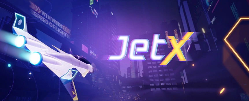 For the chance to Win yourself Gigantic Cash Payouts up to 300,000x your stake - take a Flight on JetX today! 

JetX will take you up high into the sky for an exhilarating flying adventure where some enormous Cash Prizes can be Won! Playing is so simple, you’ll first need to use the +/- Buttons to choose a Bet Amount from between 0.10 to 100.00 for up to 2 Bets per flight, then you will be ready to fly, it really is that easy. As the Jet gains height, the Multiplier Amount will also increase - meaning larger Payouts for you, but be sure to Cash-Out before the Jet Explodes or you’ll Lose everything! Autoplay Mode enables you to choose a Cash-Out Multiplier Amount before the Round starts, or you can Manually Cash-Out if you’d prefer. Take flight on this Jet today and you could Win yourself colossal Payouts up to 300,000x your stake!