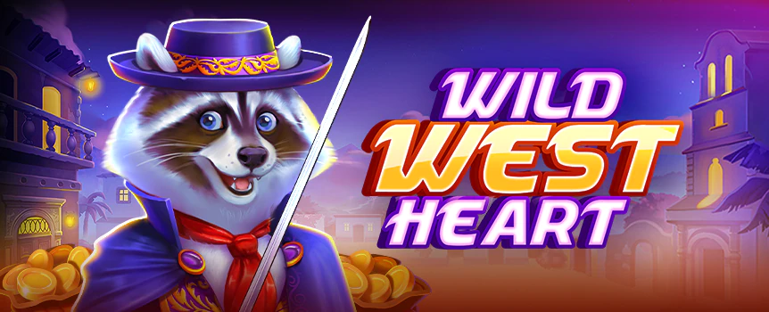 You’ll find 4 Rows, 5 Reels, 20 Paylines and some Colossal Cash Prizes up to 2,820x your stake when you play Wild West Heart!