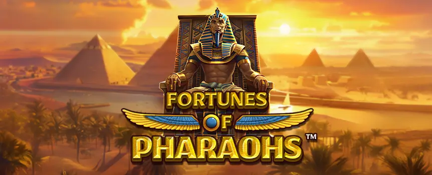 See what amazing prizes the ancient Egyptian gods will give you when you play the Fortunes of Pharaohs online slot game at Slots.lv.