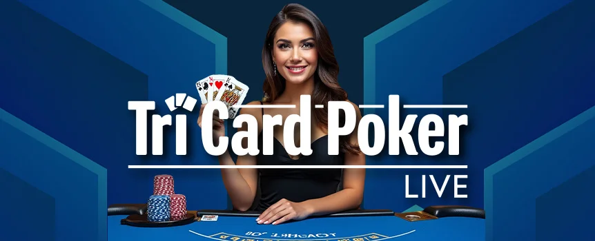 If you love online table games and online poker, then you’re going to love playing Tri Card Poker at Slots.lv.