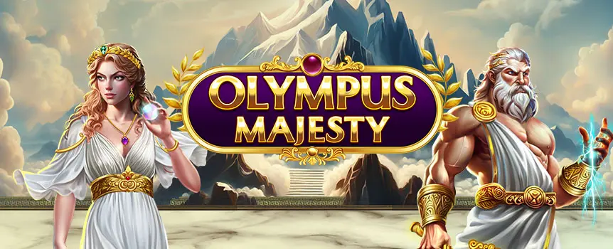 Climb to the heights where the Greek gods live and see what amazing rewards you can win when you play the Olympus Majesty online slot game at Slots.lv.