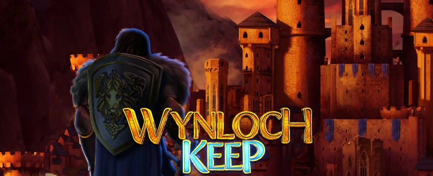 Fight for your fortune with the Wynloch Keep online slot. This 5-reel slot game has a 15 paylines that expand to 30 paylines!
Help the king in seizing the Keep of Gold in an unbreakable fortress in Wynloch Keep! This 5-reel, 3-row slot has 15 paylines and re-spins which can increase the size and paylines up to 5 reels,6 rows and 30 paylines! Available for desktop and mobile devices.