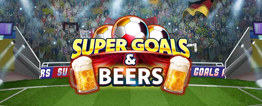 Box them in with Super Goals & Beers on Slots.lv, a football-themed slot packed with Cash Respins and a King's Bet mode!