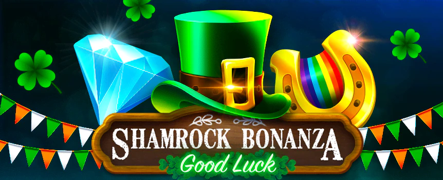 Start playing the Shamrock Bonanza online slot today and see if you can win the giant jackpot! Start the free spins and you could find huge 100x multipliers landing on the reels, allowing you to potentially win thousands of dollars on every spin. If you get really lucky, you’ll win this slot’s top prize of a phenomenal 15,000x your bet!