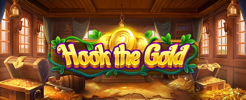 There is lost treasure waiting to be uncovered in Hook the Gold. Play this slot at Slots.lv and land Stacked Wilds to take the gold coins worth 2,956.20x your spin!